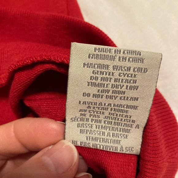 Charlie Paige Red Christmas Top Women’s S/M - New - Don’t Stop Believing - Picture 5 of 11